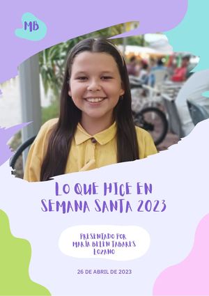 Revista María Belén Semana Santa