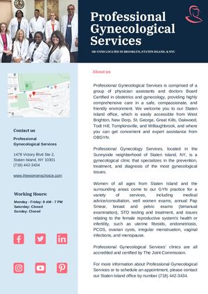 Professional Gynecological Services (Staten Island)