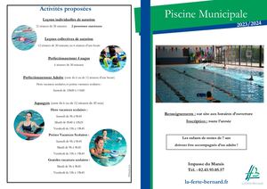 Plaquette Piscine 2023 2024