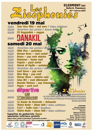 Programme Festival des Zicophonies 2023