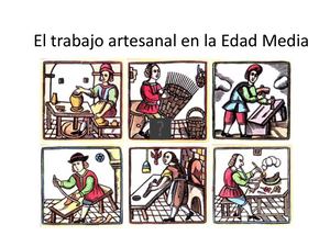 El trabajo artesanal en la Edad Media