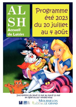 Programme ALSH Mourmelon - Été 2023