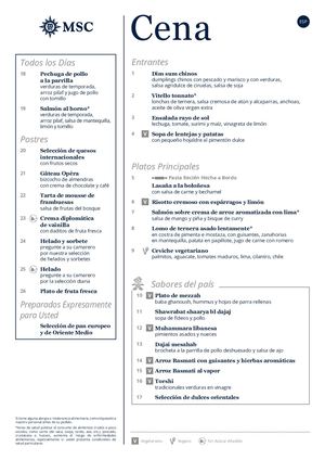 5 Día Cena Msc Splendida Mar Rojo