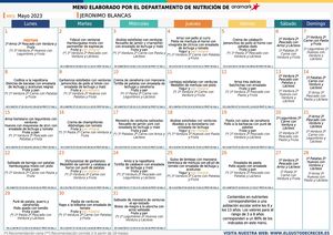 MENUS COMEDOR MAYO 2023