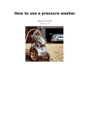 How To Use A Pressure Washer