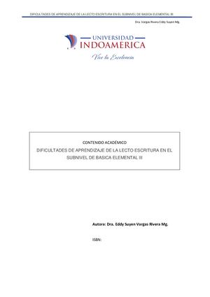 Guia De Contenidos Dificultades Iii