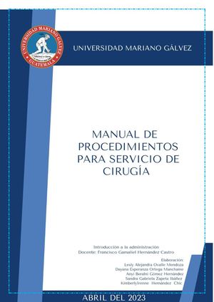 Manual De Procedimientos Completo