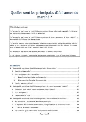 2023 V2 Eleve Premiere Quelles Sont Les Principales Défaillances Du Marché