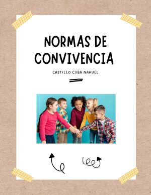 Díptico Normas De Convivencia