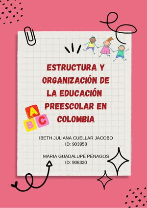 Cartilla Educación Preescolar en Colombia
