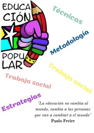 Estrategias metodológicas de la educación popular