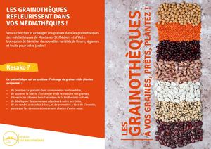 Grainothèques Réseau des bibliothèques et ateliers Graines d'éveil