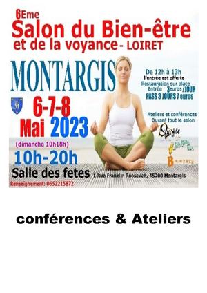 Conférences SALON DU BIEN ETRE ET DE LA VOYANCE MONTARGIS MAI 2023