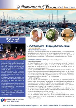 Newsletter Arcor#54 AVRIL