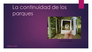 La Continuidad De Los Parques