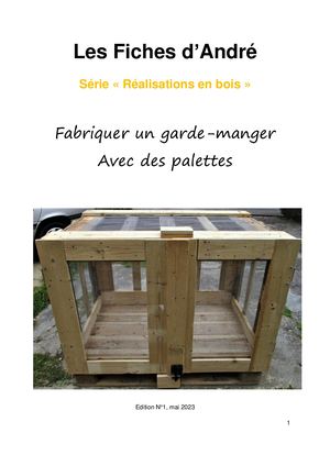 Fabriquer Un Garde Manger Avec Des Palettes