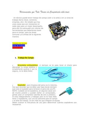 Herramientas De Tecnico En Computadoras