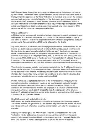 What Is Dns in simple terms