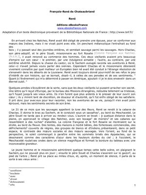 Rene Mio Chateaubriand Rene