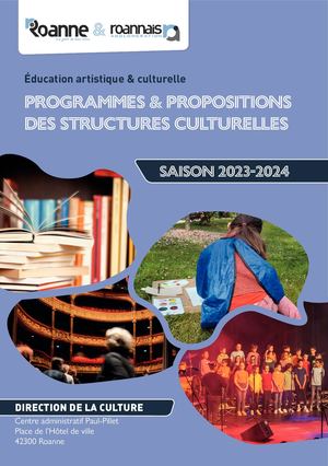Programmes & propositions des structures culturelles - Saison 2023-2024