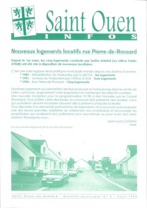 St Ouen de Mimbré - Avril 1996 - N°3