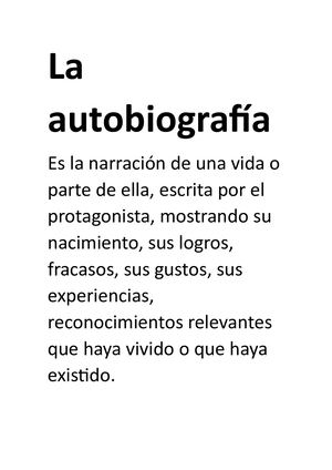 Autobiografia