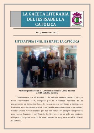 Número 2 de la Gaceta Literaria del IES Isabel La Católica