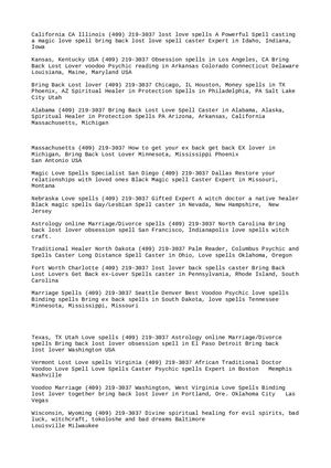 Jackson City @!Mississippi (+27634077704) Strong Spells Psychics Magic Love Spells Caster Power Lost Love Spells Magic Voodoo Psychic spells Spells caster   in Mississippi Jackson City USA