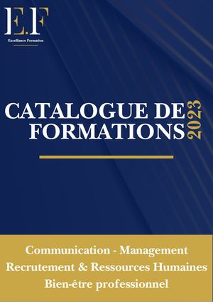 Catalogue De Formation 2023 Excelliance Formation
