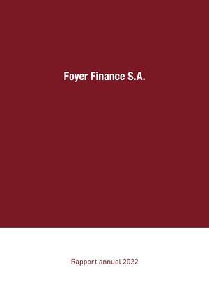 Rapport Annuel Foyer Finance 2022