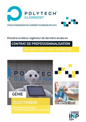 Contrat de professionnalisation Génie Électrique
