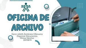 Elementos De Una Oficina De Archivo
