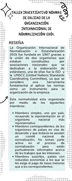 Infografía Normas Iso