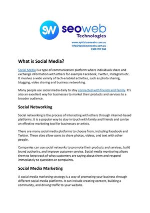 What Is Social Media