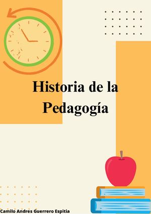 Historia de la pedagogia
