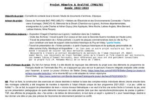 Projet Mémoire 2022-2023