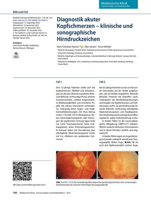 12 Diagnostik Akuter Kopfschmerzen – Klinische Und Sonographische Hirndruckzeichen
