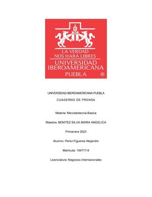 Cuaderno De Prensa Final