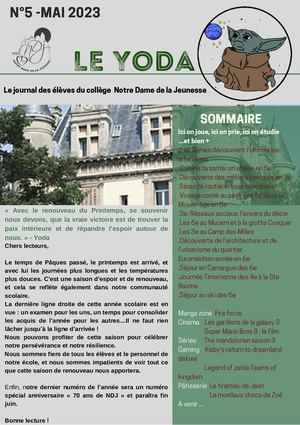 Le Yoda N° 5 : Mai 2023