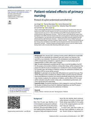 01 Patient Related Effects Of Primary Nursing