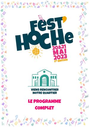 Programme Complet du Fest'Hoche #1 (Portrait)
