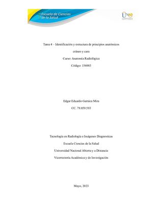 Antomia Radiologica Tarea 4 Cráneo Y Cara