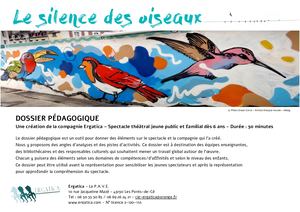 Dossier Pédagogique Le Silence Des Oiseaux