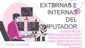 Presentacion De Las Partes Externas E Internas Del Computador Pptx