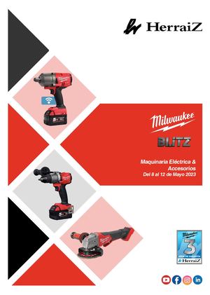 [NO VIGENTE] Catálogo Milwaukee Blitz Herramienta Eléctrica - Accesorios del 8 al 12 de Mayo de2023