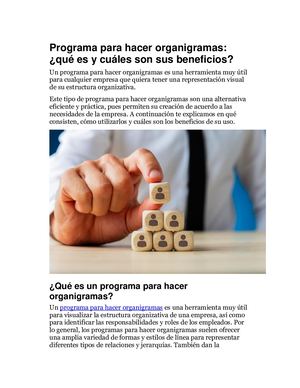 Programa Para Hacer Organigramas ¿qué Es Y Cuáles Son Sus Beneficios