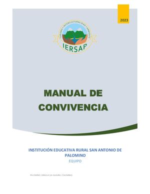 Manual De Convivencia 2023