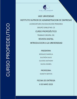 Introducción A La Universidad