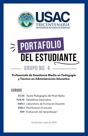 Portafolio del Estudiante - Primer Semestre USAC 2023