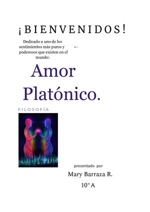 Ensayo sobre el Amor Platónico